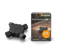 Steinel Connettore a croce 24 V, connettore con 3 uscite per sistema di illuminazione da giardino da 24 V, 24 V, accessorio per illuminazione da giardino, IP67, impermeabile