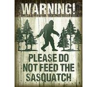 None Brand Don't Feed The Sasquatch Targhe in Metallo Vintage Wall placca Decorazione della Parete di Metallo d'Epoca Adesivi murali Regalo Cafe Bar Pub Compleanno