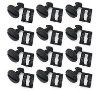 None-branded 12 Set Trim Turn Lock Clips Fermi Paraurti Posteriore Traino Eye Cover Inserti di Fissaggio per Land Rover Range Rover, Auto Europee