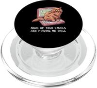 None of Your Emails Are Finding Me Well Pun Office Cat Humor PopSockets PopGrip per MagSafe