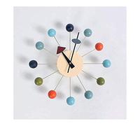 Nonebranded Orologi da parete Moda Bella Casa Moderna fai da te decorativi di legno Balls Clocks Candy Pm orologio semplice, intuitivo 3D numerica