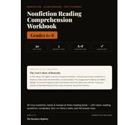 Nonfiction Reading Comprehension Workbook, Grades 6-8: 30 True Mysteries, Heists & Hoaxes with Close-Reading Questions, Vocabulary & Answer Keys | ... for Middle School and Struggling Readers
