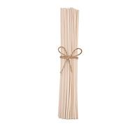 nongcunren, 100 bastoncini in legno di rattan naturale da 10 pollici per diffusore di aromi, diffusori di oli essenziali e aromi di ricambio (Bianco)