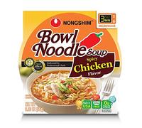 NongShim Ciotola di noodle di pollo piccante, 86 g