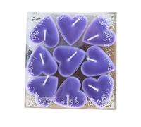 NONGYU 9 lumini a forma di cuore per le festività natalizie, a lunga durata, perfetti per feste e decorazioni calde da tavola