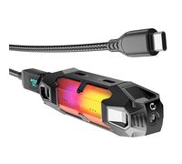 NONGYU Adattatore per scheda audio esterna per dispositivi Piva X41 USB C 32bit 384kHz e PD60W Ricarica rapida per il gioco Display LED Scuola