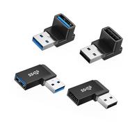 NONGYU Adattatori USB 3.2 a 90 gradi con lega di alluminio per una maggiore durata e una trasmissione stabile nella ricarica degli attrezzi automobilistici adattatore maschio a femmina