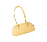 NONGYU Alla moda PU Borsa Cerniere Borsa Elegante Borse A Tracolla Grande Capacità Ascelle Pendolari Borsa Per Le Donne di Modo Elegante Ufficio Borsa, Giallo, One Size