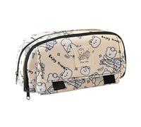NONGYU Astuccio a forma di animale, grande capacità, per materiale scolastico, per organizzare pennarelli, forbici, gomme, bella scatola organizer, Cucciolo bianco