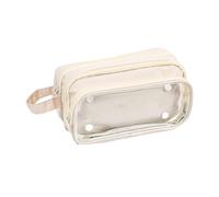 NONGYU Astuccio di grande capacità, multistrato, astuccio staccabile, borsa cosmetica da viaggio, per ufficio, scuola, organizzatori estetici, crema
