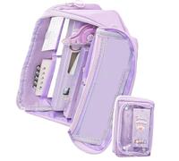 NONGYU Astuccio scolastico Astuccio per penne di grande capacità Supporti semplici per pennarelli Forniture artistiche Stoccaggio per studenti Borsa estetica Scatola semplice Forniture per ufficio