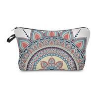 NONGYU Beauty case portatile con stampa di cartoni animati per donne e ragazze, da viaggio ed elegante astuccio da toilette, Boemia, As shown