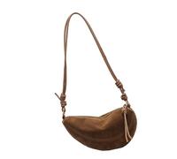 NONGYU Borsa a tracolla casual da donna alla moda PU borsa ascella con tracolla multi tasca per lavoro e attività all'aperto grande capacità spalla, Marrone, One Size