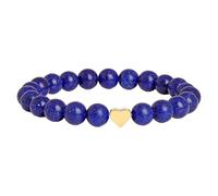 NONGYU Ciondolo a forma di cuore in cristallo liscio multicolore con robusto cordino elasticizzato, per donne e uomini, design con pietra naturale, Misura unica, come descritto