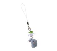 NONGYU Ciondolo per telefono a forma di coniglio, adorabile design in peluche, accessorio morbido per cellulare, ideale per donne e studenti