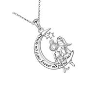 NONGYU Collana con ciondolo a forma di albero della vita, ciondolo a forma di cuore e luna, simbolo simbolico, per mamma, compleanno, Natale, catena regolabile per donne, collana familiare regolabile