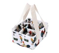 NONGYU Contenitore a rete con 9 tasche per raccogliere uova, verdure, frutta, gallina, uova