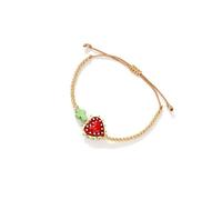 NONGYU Crocifisso con perline multicolore vibranti disegni cuore catena corda regolabile leggero accessorio gioielli colorato crocifisso cuore, Misura unica, come descritto