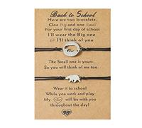 NONGYU E Little Bear - Braccialetti coordinati per la stagione scolastica, per mamma, figlia, nonna e nipote