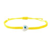 NONGYU Elegante braccialetto intrecciato con simbolo dell'occhio spirituale, versatile, gioielli per abiti quotidiani con perline, Misura unica, come descritto
