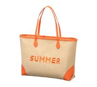 NONGYU Grande Capacità Ricamato Beach Bag Moda Borsa A Tracolla Doppia Maniglia Palestra Shopping Per Donne E Ragazze Ricamato Spiaggia, D, One Size