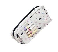 NONGYU Grazioso astuccio per matite con elefante e cane, grande capacità, organizer per penne per la scuola, pennarelli, gomme, semplice astuccio per cuccioli per studenti, Party Inkdog Dachsh