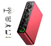 NONGYU Interfacce audio USB portatili 24bit/192kHz per trasmissione di canto dal vivo e alta fedeltà spine audio e giocare scheda audio portatile