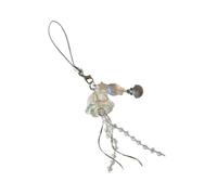 NONGYU Medusa a forma di cordino per telefono decorazione zaino catena antilost realistico meduse accessorio acrilico texture