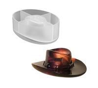 NONGYU Muffa del vassoio dei monili del cappello occidentale del silicone del commestibile per i progetti e la casa Decors del tavolo Casting riutilizzabile del cappello di cowboy muffa del silicone