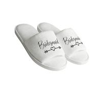 NONGYU Pantofole aperte in peluche per sposa e damigella d'onore che offrono comfort design a cuore e varietà di dimensioni accessori da sposa pantofole aperte, damigella d'onore., 40 41