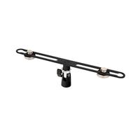 NONGYU Professionale Doppio Microfono Alluminio Mount Music Capturing Costruzione leggera per Studio Field Doppio Microfono Stereo Boom Stand
