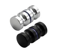 NONGYU Set di 2 eleganti tiranti per porte in vetro, robusti materiali in lega di alluminio, per bagni di casa e hotel, facili da installare, design per rinnovare il bagno