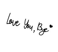 NONGYU Set di cartelli in legno con scritta "Love You Bye" per porta d'ingresso, romantici, da appendere alla parete, per casa, ingresso, corridoio, targhe in legno