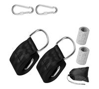 NONGYU Set di cinghie di sospensione resistenti per altalena amaca attaccamento sedia sospesa con moschettoni per campeggio all'aperto altalena albero per bambini cinghia di sospensione