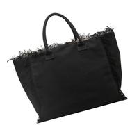 NONGYU Spaziosa borsa a tracolla in tela con grande capacità progettata per pendolarismo e shopping, adatta per donne moderne, borsa a tracolla di grande capacità da donna in tela, Nero , One Size