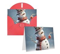 NONHAI Biglietti con buste con scritta "Thinking of You" (lingua italiana non garantita), biglietti di auguri con pupazzo di neve, biglietti di auguri per tutte le occasioni, compleanno, matrimonio
