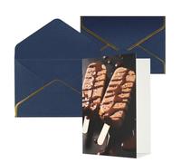 NONHAI Biglietti di auguri con buste Thinking of You, biglietti vuoti con ghiaccioli al cioccolato, biglietti di auguri per compleanno, baby shower, congratulazioni, matrimonio, ringraziamento, tutte