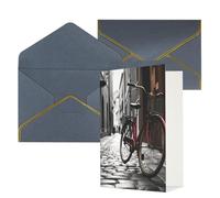 NONHAI Biglietti di auguri con buste Thinking of You, biglietto di auguri vuoto con bicicletta da strada, biglietti di auguri per compleanno, baby shower, congratulazioni, matrimonio, ringraziamento