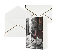 NONHAI Biglietti di auguri con buste Thinking of You, biglietto di auguri vuoto con bicicletta da strada, biglietti di auguri per compleanno, baby shower, congratulazioni, matrimonio, ringraziamento
