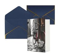 NONHAI Biglietti di auguri con buste Thinking of You, biglietto di auguri vuoto con bicicletta da strada, biglietti di auguri per compleanno, baby shower, congratulazioni, matrimonio, ringraziamento