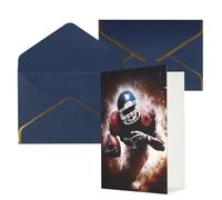 NONHAI Biglietti di auguri con buste Thinking of You Biglietto vuoto Biglietto di auguri Football americano per compleanno, baby shower, congratulazioni matrimonio biglietto di ringraziamento per