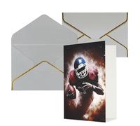 NONHAI Biglietti di auguri con buste Thinking of You Biglietto vuoto Biglietto di auguri Football americano per compleanno, baby shower, congratulazioni matrimonio biglietto di ringraziamento per