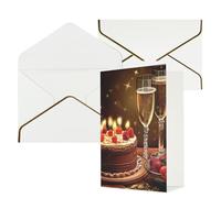 NONHAI Biglietti di auguri con buste Thinking of You Biglietto vuoto Biglietto di auguri per il tuo compleanno Biglietti di auguri per compleanno, baby shower, congratulazioni matrimonio biglietto di