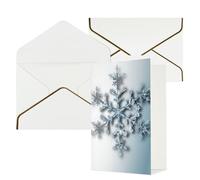 NONHAI Biglietti di auguri con buste Thinking of You Biglietto vuoto Biglietto di auguri trasparente fiocco di neve biglietti di auguri per compleanno, baby shower, congratulazioni matrimonio