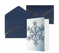 NONHAI Biglietti di auguri con buste Thinking of You Biglietto vuoto Biglietto di auguri trasparente fiocco di neve biglietti di auguri per compleanno, baby shower, congratulazioni matrimonio
