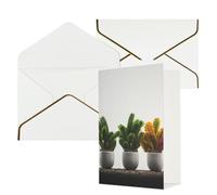 NONHAI Biglietti di auguri con buste Thinking of You, biglietto vuoto con pianta tropicale, biglietti di auguri per compleanno, baby shower, congratulazioni, matrimonio, ringraziamento, tutte le