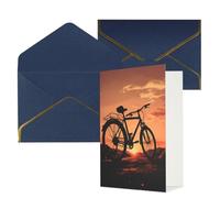 NONHAI Biglietti di auguri con buste Thinking of You, biglietto vuoto per appunti con bicicletta da strada, biglietti di auguri per compleanno, baby shower, congratulazioni, matrimonio, ringraziamento