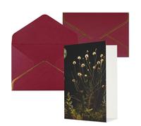 NONHAI Biglietti di auguri con buste Thinking of You Biglietto vuoto per appunti Mese Pianta Notte Biglietti di auguri per compleanno, Baby Shower, Congratulazioni Matrimonio Biglietto di