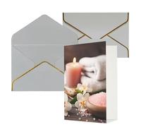 NONHAI Biglietti di auguri con buste Thinking of You Biglietto vuoto per note a tema spa, biglietti di auguri per compleanno, baby shower, congratulazioni, matrimonio, ringraziamento, tutte le