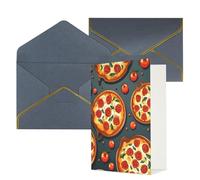 NONHAI Biglietti di auguri con buste Thinking of You, biglietto vuoto per pizza e cibo, biglietti di auguri per compleanno, baby shower, congratulazioni, matrimonio, ringraziamento, tutte le occasioni